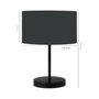 Opviq Lámpara de Mesa AYD-2847 Antracita